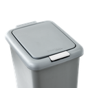 PAPELERA CLASS 30 L X 6 UND GRIS