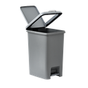 PAPELERA CLASS 30 L X 6 UND GRIS