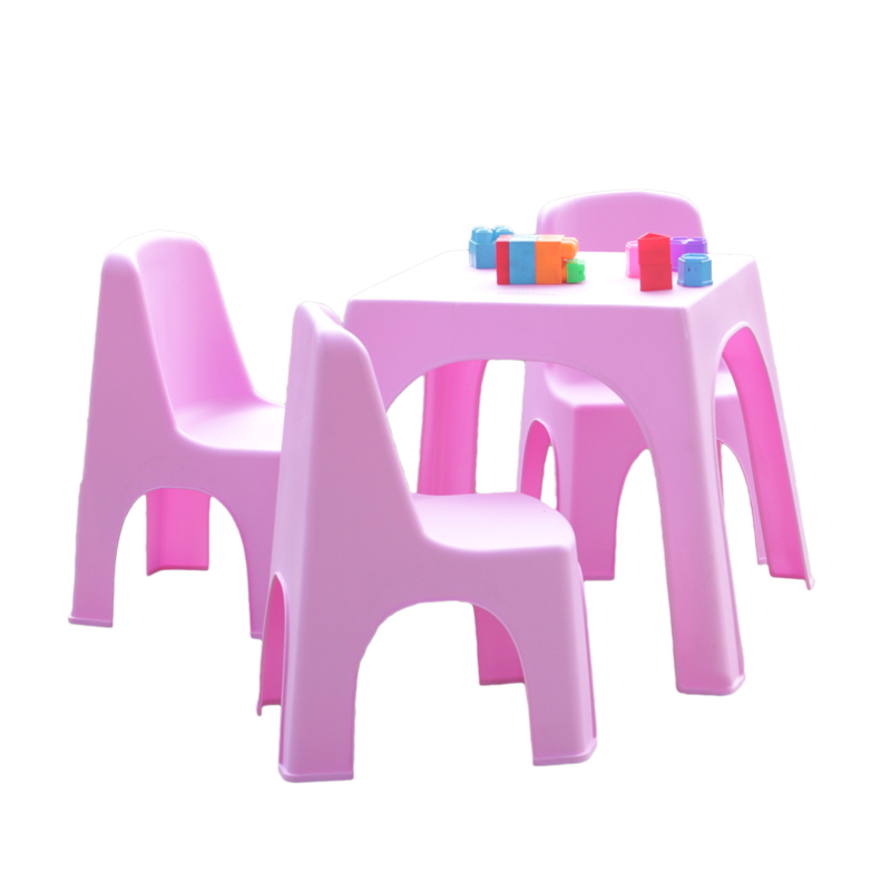 MESA INFANTIL MINIKIN X 8 UND ROSA