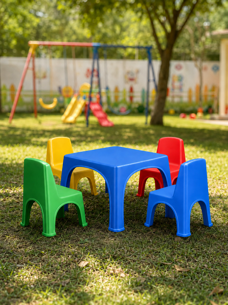 MESA INFANTIL MINIKIN X 8 UND ROJA