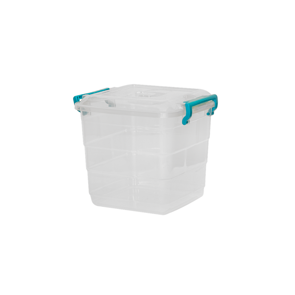 CONTENEDOR FANTASIA 5 L X 24 UND TRANSPARENTE AZUL﻿