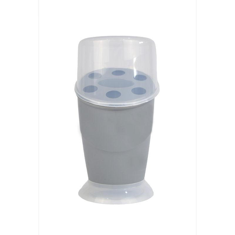 SOPORTE PARA CEPILLOS X 18 UND GRIS