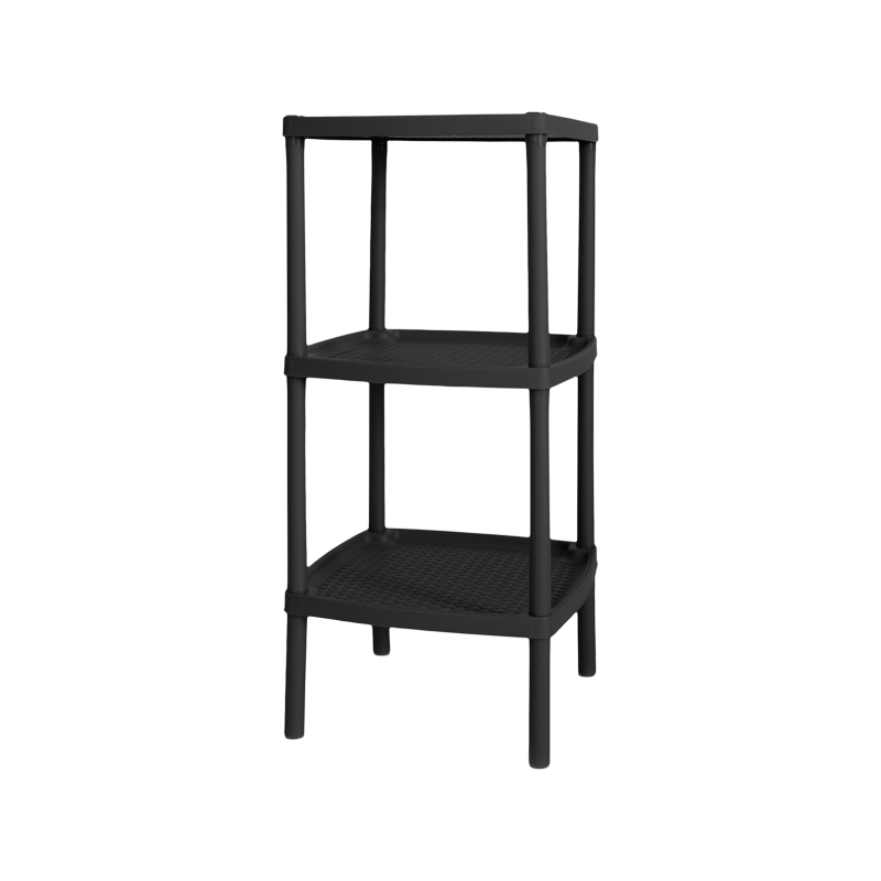 MESA CUADRADA TRES NIVELES X 6 UND NEGRO