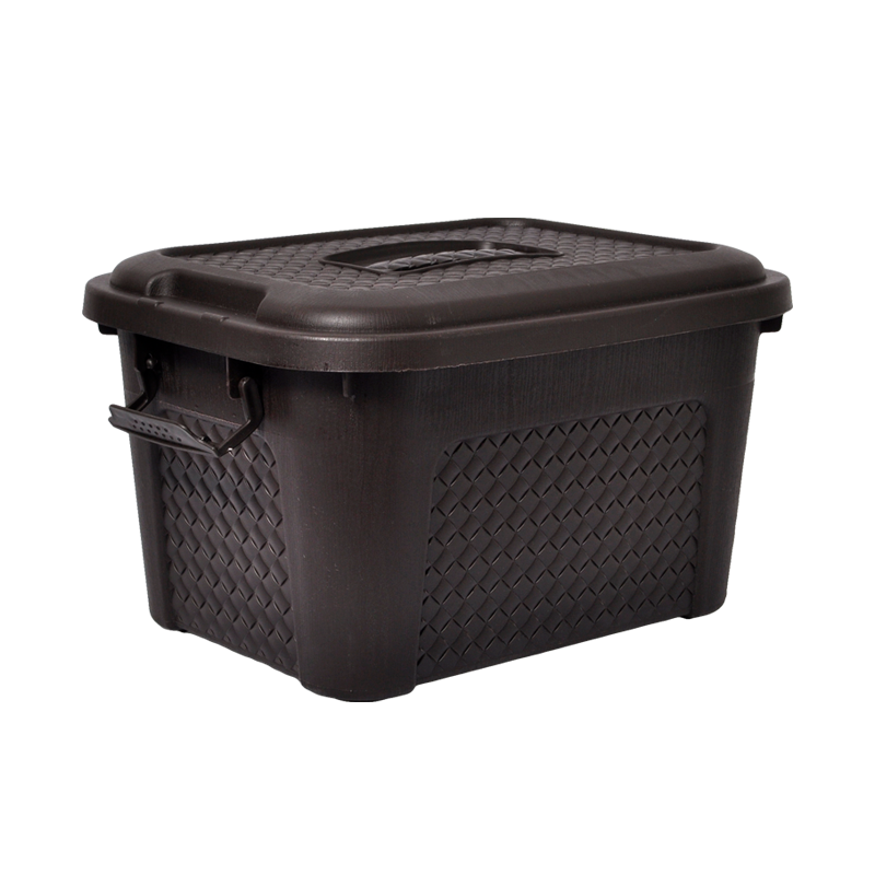 CAJA MULTIUSOS RATTAN 15 L X 18 UND CAFE
