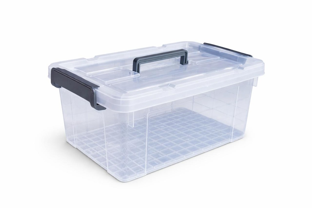 CAJA ORGANIZADORA TITÁN 21 L X 12 UND TRANSPARENTE