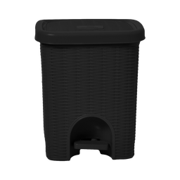 [7572/NEGRO] PAPELERA MIMBRE 20 L X 10 UND NEGRO