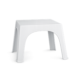 [08556/BLANCO NIEBLA] MESA AUXILIAR CUADRADA MINIMAL X 8 UND BLANCO NIEBLA