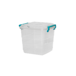 [06546/AZUL] ﻿CONTENEDOR FANTASIA 5 L X 24 UND TRANSPARENTE AZUL﻿