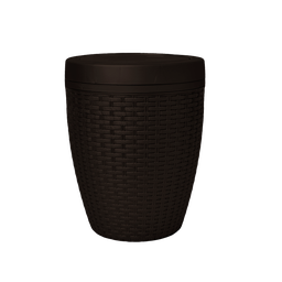 [07531/CAFE] PAPELERA RATTAN ORION X 12 UND CAFÉ