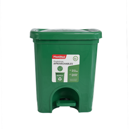 [07577/VERDE] PAPELERA RECICLAJE ECORED 20 L X 12 UND VERDE