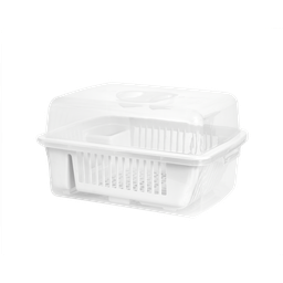[02444/BLANCO] ﻿ESCURRIDOR MEGAUTIL CON TAPA X 6 UND BLANCO﻿