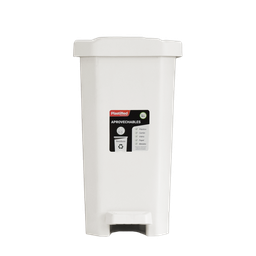 [07593/BLANCO] PAPELERA ISAC INSTITUCIONAL 55 L X 6 UND BLANCO